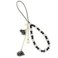 thumbnail image 2 of CIMAXIC 1pc Non-slip Phone Lanyards Crystal Beads Flower Hand Wrist Strap Short String,7.87"X0.39"X0.39", 2 of 5