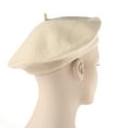 thumbnail image 4 of AYYUFE Women Wool Felt Beret Cap Winter Girl Warm Solid Color Beret French Artist Beanie Hat Ski Cap for Cold Weather, 4 of 5