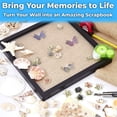 thumbnail image 2 of Eucatus 8"x8" Black Wood Shadow Box for DIY Display, 1 Pack, 2 of 6