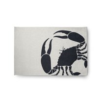 Simply Daisy 2' x 3' Crab Dip Nautical Chenille Rug, Shark Blue