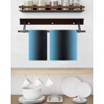 thumbnail image 3 of Blue Black Ombre Hand Towels Set, Waffle Weave Kitchen Towels 3 Pieces, Modern Gradient Abstract Art Microfiber Hair Face Bath Tea Towel Absorbent Quick Drying Cleaning Dish Cloths, 15.7"x23.6", 3 of 7