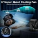 thumbnail image 4 of Table Fans, Ultra Quiet Wall-Mounted Desk Fan, Digital Display Rechargeable USB Fan for Home Office, 4 of 4