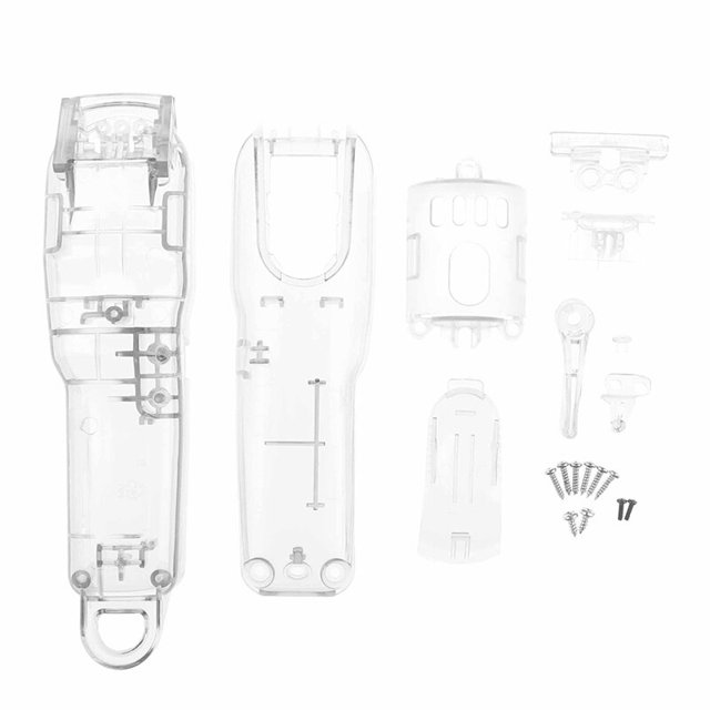 8 unids/set ABS 8 estilo DIY modificación Shell barbero cortadora eléctrica cubierta eléctrica Clipper Shell Set para WAHL 8148 Gao Jinjia LED