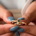 thumbnail image 2 of East-West Stackable Baguette Birthstone Ring - Amethyst (February), 2 of 5
