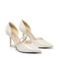 thumbnail image 2 of DREAM PAIRS Women's Closed Toe High Heels Stiletto Pointed Toe Strappy Pearl Elegant D'Orsay Dress Wedding Party Pumps Shoes, 2 of 6