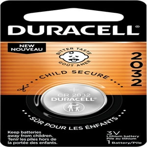 Duracell CR2032 3V Lithium Battery, Child Safety Features, 1 Count