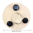 thumbnail image 2 of Luckky 3-in-1 Hands-Free Solar Cooling Hat Fan,UPF 50+ Sun Protection Hat with Removable Fan,Dual Solar & Type-C Rechargeable Outdoor Ventilated Hat for Men Women Fishing Cycling Gardening, 2 of 7