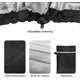 thumbnail image 5 of Barbecue Cover, Kettle BBQ Cover Waterproof Heavy Duty 420D Oxford Fabric Rip-Proof UV Resistant Barbeque Grill Cover with Storage Bag (75 x 70cm), 5 of 5