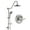 103#Brushed Nickel, variant on DUOSONG Shower Head With Handheld Shower System With 8" Rain Shower Head (Rough-In Valve Included) Brushed Nickel Stainless Steel Bath & Faucets Freestanding Tub Faucets