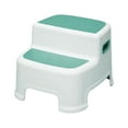 thumbnail image 2 of Double up Toddlers Step Stool Toilet Potty Step Stool Two Step Stool for Kids lake green, 2 of 9