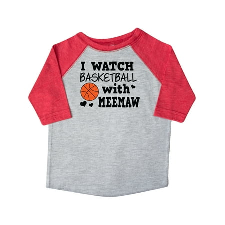 

Inktastic I Watch Basketball with Meemaw Gift Toddler Boy Girl T-Shirt