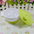 thumbnail image 4 of Suction Baby Bowls with Spoon Toddler Kids Spill Proof Solid Feeding Set(Green), 4 of 4