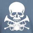 thumbnail image 3 of CafePress - Skull With Trumpets Men's Comfort Colors® T Shirt - Mens Comfort Colors Shirt, 3 of 5