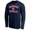 thumbnail image 2 of Men's Navy Washington Nationals Team Heart & Soul Long Sleeve T-Shirt, 2 of 3