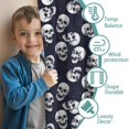 thumbnail image 3 of Blackout Kids Curtains,Navy Skull Pattern Childrens Insulated Curtains Set Of 2,Bedroom Essentials,Toddler Room Decor 42x54in(106x137cm), 3 of 5