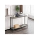 thumbnail image 2 of Industrial consola mesa: narrow entry mesa con almacenamiento estante y metal frame para sala de estar foyer, 2 of 8