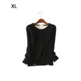thumbnail image 3 of Jumpingount Ropa interior Camiseta Mujer Cálido Grueso Algodón A prueba de viento Ropa interior sin rastro Ropa cómoda Manga larga Invierno Prendas para la parte del cuerpo Negro XL negro XL Jumpingount AP013131-03, 3 of 6