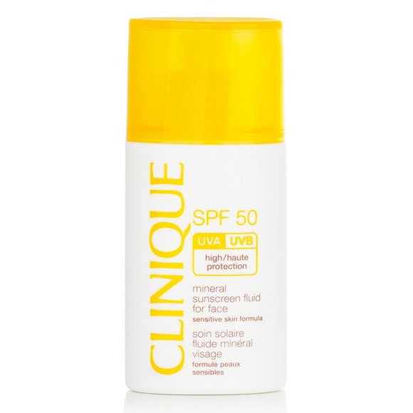 Líquido protector solar Clinique SPF 50 para rostro y piel sensible