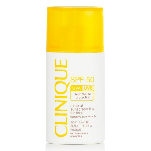 Líquido protector solar Clinique SPF 50 para rostro y piel sensible