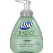 Dial Basics HypoAllergenic Foam Hand Soap - Fresh Scent Scent - 15.20 oz - Pump Bottle Dispenser - Hand - Green - 4 / Carton | Bundle of 5 Cartons