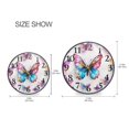 thumbnail image 2 of Butterfly Wall Clocks Battery Operated 9.5 Inch Round Clock Acrylic Silent Non-Ticking Bedroom Living Room Decorative Clocks, 2 of 10