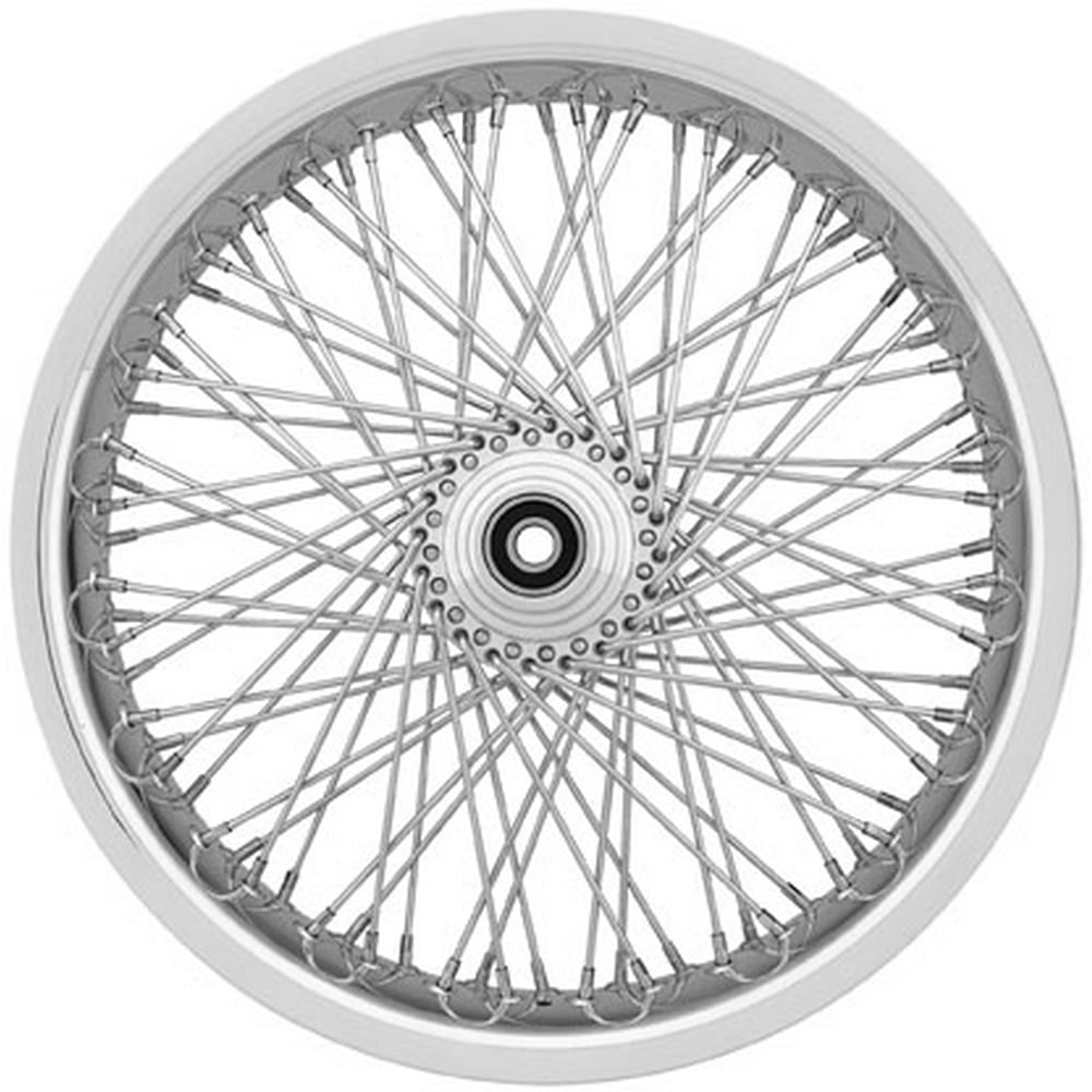 RIDE WRIGHT WHEELS Exotica 80 Spoke Wheel 21x3.5 Chrome Front 04238
