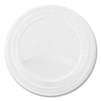 Vegware 89 Series Hot Cup Lids, Fits 89-Series Hot Cups, White, 1,000/Carton