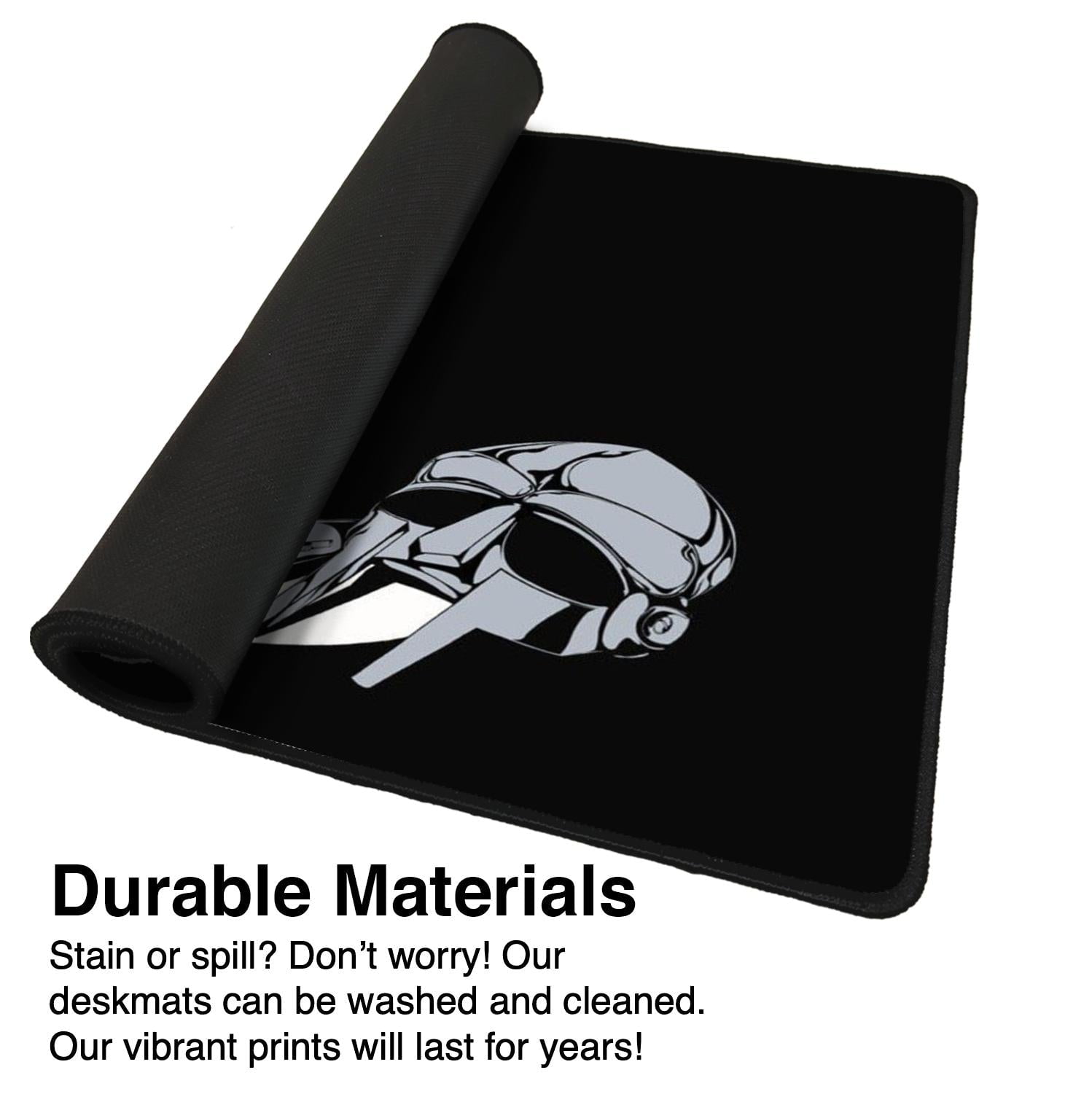 MF DOOM Gaming Mousepad, Anti-Slip Rubber Base Gaming Deskpad, Large Desk Mat for Gamers and Fans
