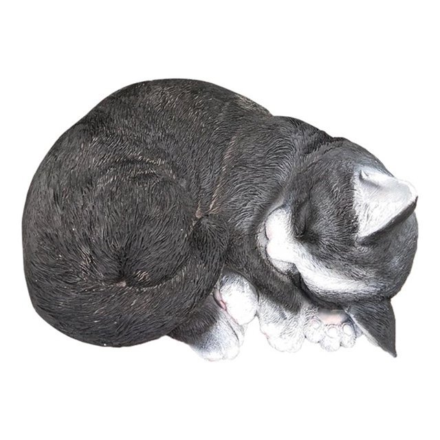 Gato Durmiente De Jardín, Adornos De Arte De Gato Lindo, Manualidades De Jardín Para Césped De Patio Advancent HA041318-02
