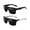All black plus black and white, variant on Mens Polarized Sports Sunglasses UV400 Protection TAC Lenses PC Frame Outdoor Activities Riding Driving Eyewear 80