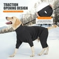 thumbnail image 7 of ROZKITCH Turtleneck Dog Sweater with Leash Hole Warm Pajamas Adjustable Pullover Pet Onesie for Fall and Winter Four-Legged Stretchy Dog Winter Coat for Small Medium and Large Dogs,Gray,M, 7 of 7
