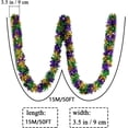 thumbnail image 2 of TETOU Mardi Gras Garland Decor,50Ft Green Gold Purple Glitter Tinsel Fall Garland for Tree Home Fireplace Party Indoor Outdoor Decoration, 2 of 6