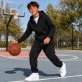 thumbnail image 3 of Quad Seven Boys Fleece Jogger Set Cozy Soft Basic Solid Full Zip Hoodie and Sweatpants 4 Piece, 3 of 7