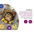 thumbnail image 4 of Drink Tops Ventilated Outdoor Drink Covers - Gently Suction to Glasses - Keep Bugs Out  - 4 Pack, Black and Grey, 4 of 7