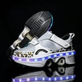 thumbnail image 5 of Kids Teen Wheels Shoes with Lights Women Men Rechargeable Roller Skates Shoes Retractable Wheels Shoe LED Flashing Sneakers for Girls Boys Gift, 5 of 12