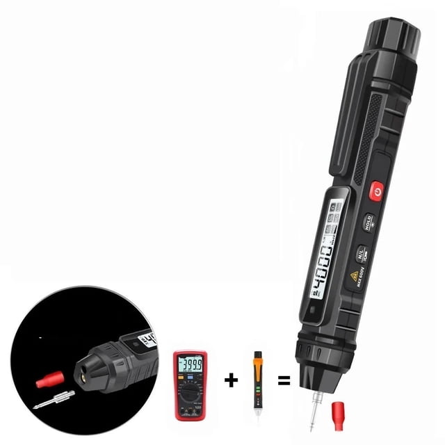 Smart Digital Multimeter 4000 Counts Non Contact High Precision Voltage Detector Pen Auto Range ,High&Low Sensitivity