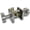 Satin Nickel, variant on (2 Pack) Villar Home Designs Door Knob Dream Black Passage