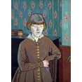 thumbnail image 2 of Gilman, Harold 14x18 Black Ornate Wood Framed with Double Matting Museum Art Print Titled - Miss Ruth Doggett, 2 of 4