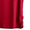 thumbnail image 4 of QSXADF Womens Pajama Tops Sleep Shirts For Women Solid Cotton Ruched V Neck Short Sleeve Loose Tee Women Summer Home Sleepwear Ladies Loungewear, 4 of 5