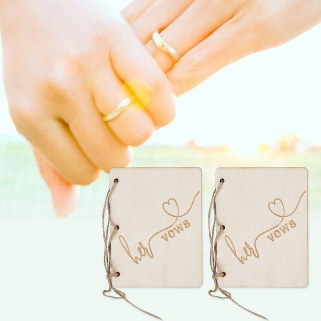 LAFGUR Vow Booklets, Wedding Booklets, 2pcs For Special Occasion Weddings