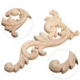 thumbnail image 2 of 12Pzs Ornamento Adornos Ornamentos de Madera Hechos A Mano para Esquina de Mueble Guardarropa 15X7.5cm, 2 of 5