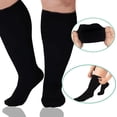thumbnail image 3 of POINTERTECK Plus Size Compression Socks  For Men And Women  15-20mmHg Extra-wide Calf And Knee Length Stockings To Support Blood Circulation, 3 of 7