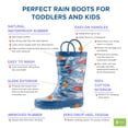 thumbnail image 3 of Oaki Kids Waterproof Rubber Rain Boots with Easy-On Handles, 3 of 3