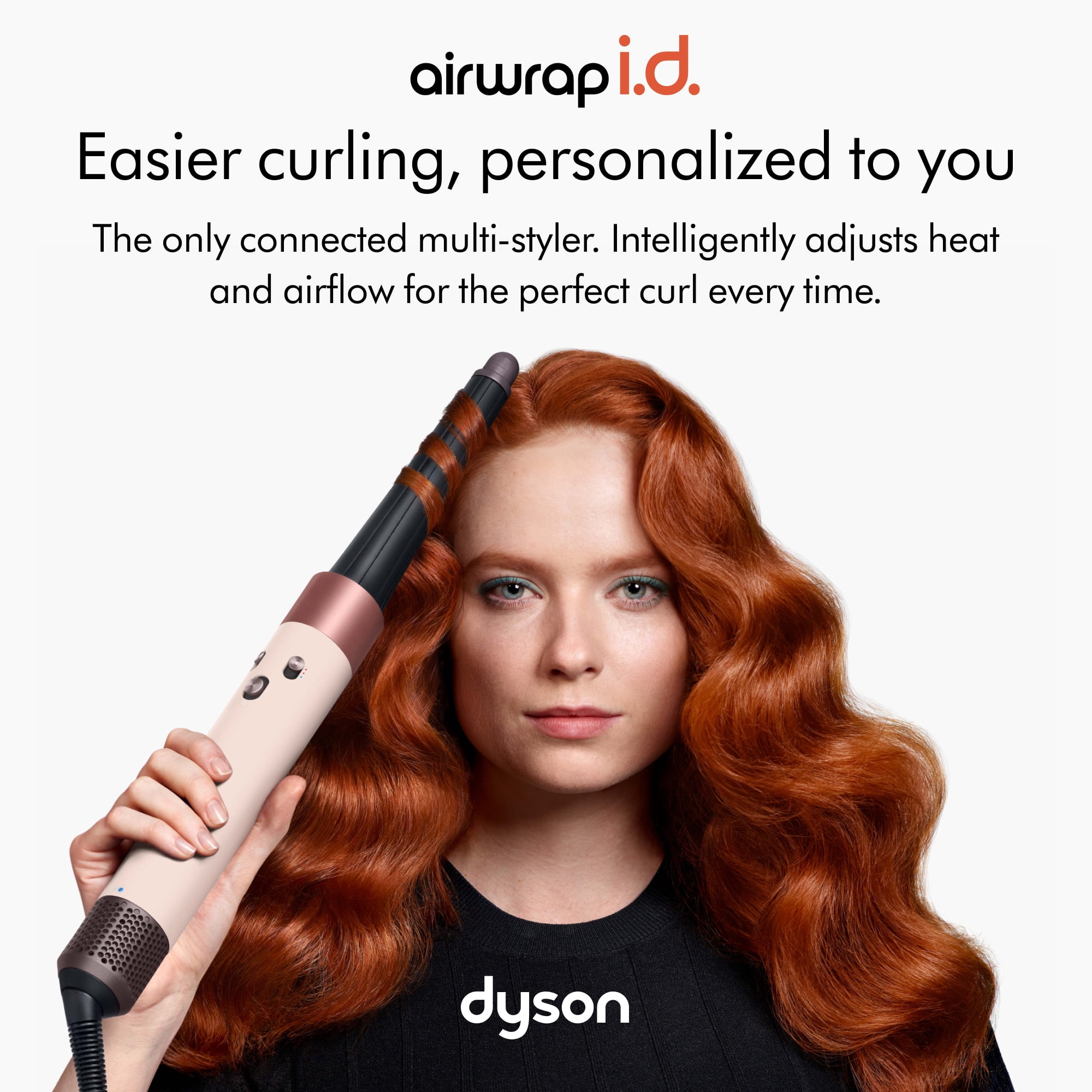 Restored Premium Dyson Airwrap i.d.™ multi-styler Straight+Wavy | Strawberry Bronze/Blush Pink (Refurbished)