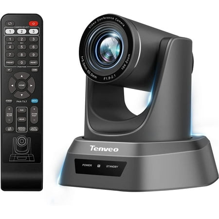 Tenveo PTZ Camera Conference Room Camera 10X Zoom Video Conference Camera webcam for Business Meeting Live Streaming Church Services Education