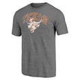 thumbnail image 2 of Men's Heather Gray Texas Longhorns Arched Bevo Tri-Blend T-Shirt, 2 of 3