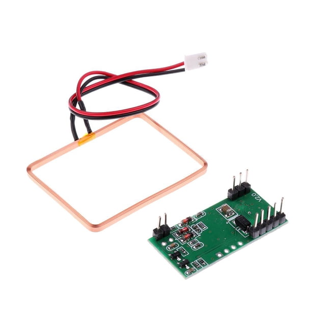 para 125Khz EM4100 Card Reader Módulo RDM6300 / RDM630 38.5 × 19 × 9mm Tablero + 46 × 32 × 3mm Bobina DYNWAVEMX Módulo lector de tarjetas RFID