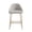 Stone and Gold, variant on Gracie Stone and Black Leatherette Counter Stool with Steel Legs