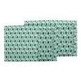 thumbnail image 3 of S4Sassy Green Stripe & Diamond Geometric Washable Printed Dining Reversible Tablemats With Napkins Set, 3 of 3