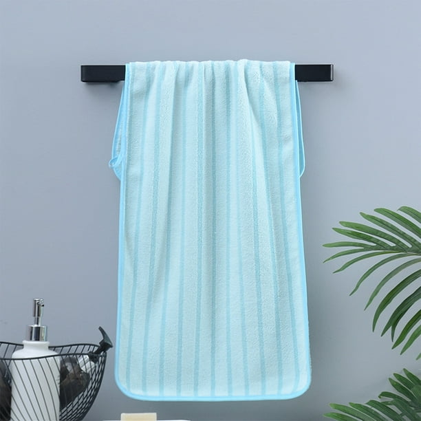 Fleece Striped Towel Household Soft Water Absorbing Drying Non Linting Bath Face Wash Towel Thickened Men's And Women's Face Towel